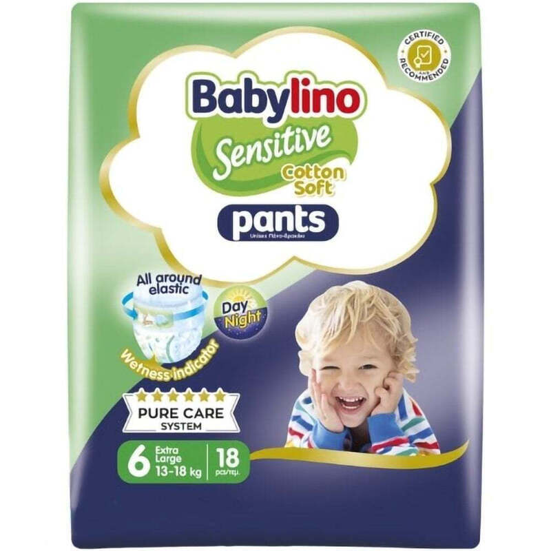 BABYLINO - SENSITIVE COTTON SOFT Pants Unisex No6 (13-18kg) - 18τεμ.